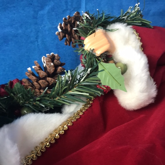 Vintage handmade Santa tree topper - Picture 8 of 11